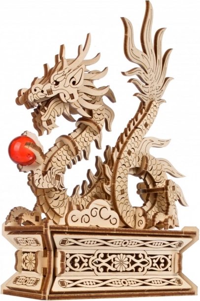 UGEARS dragón – rompecabezas mecánico de madera 3D con caja secreta