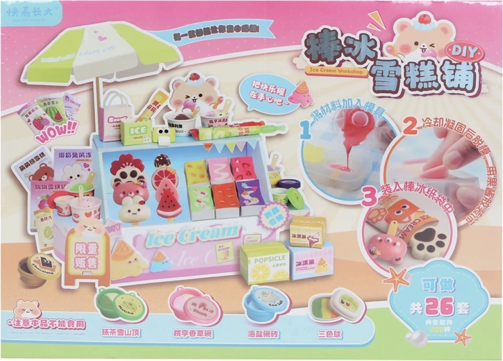 Puesto Kawaii Frosty Pops con polos
