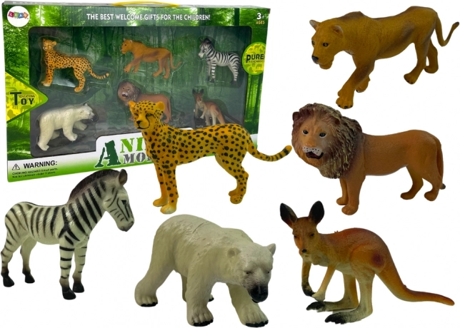 Set de figuras de animales salvajes africanos