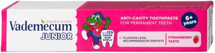 Vademecum Junior pasta dental infantil fresa 6+ 75 ml