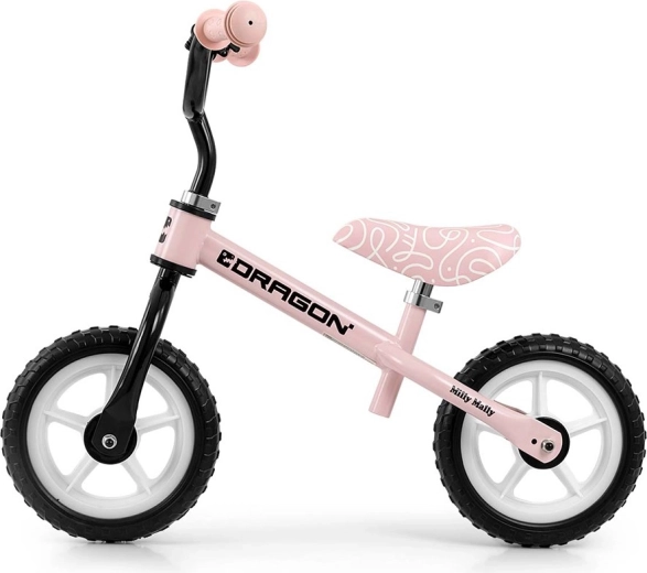 Bicicleta de equilibrio infantil Milly Mally Dragon rosa