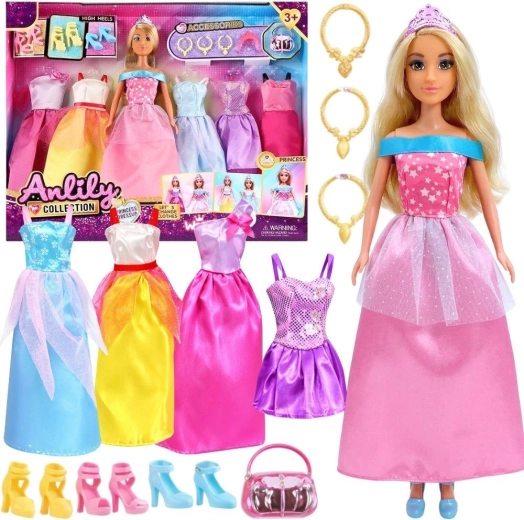 Woopie Royal set de vestidos de gala con muñeca y accesorios