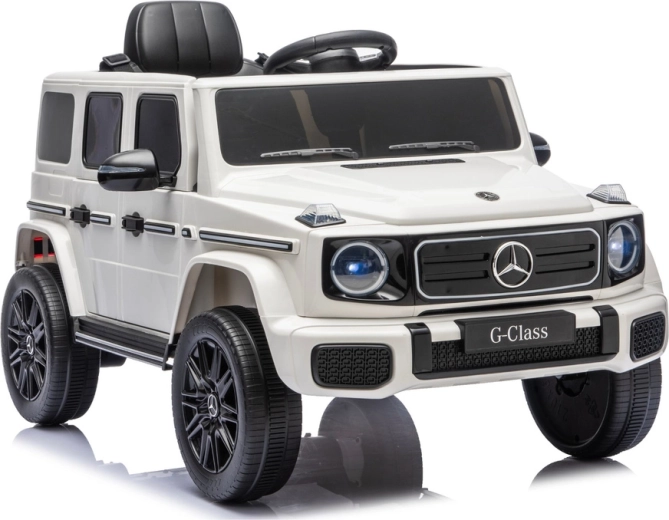 Coche eléctrico Mercedes G-Class 4x4 de 24 V en color blanco