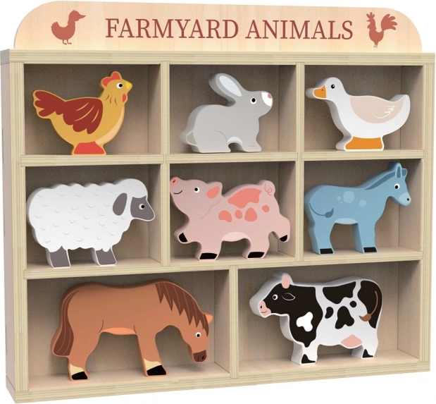 Set de animales de granja 2Kids Toys de madera FSC