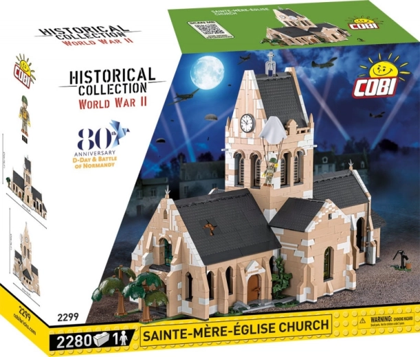 Iglesia de ladrillo de Sainte-Mère-Église