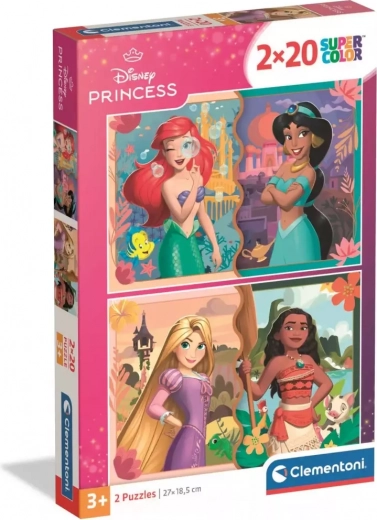Puzzle Clementoni Princesas Disney 2×20 piezas