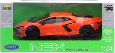 Lamborghini Revuelto modelo de coche de metal y plástico 1:24