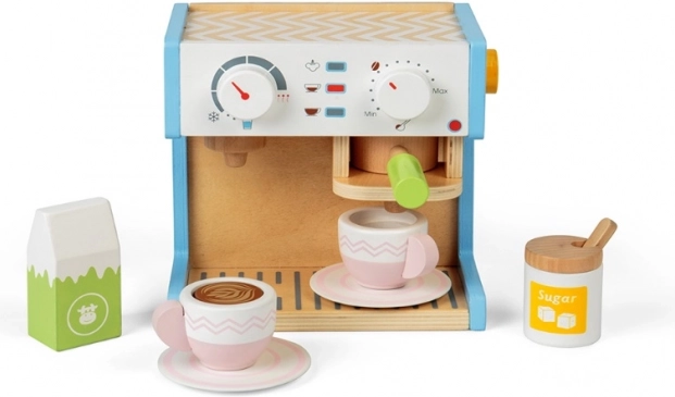 Cafetera de madera BIGJIGS TOYS para niños