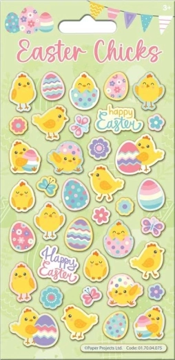Pegatinas brillantes de Pascua – decoraciones reutilizables