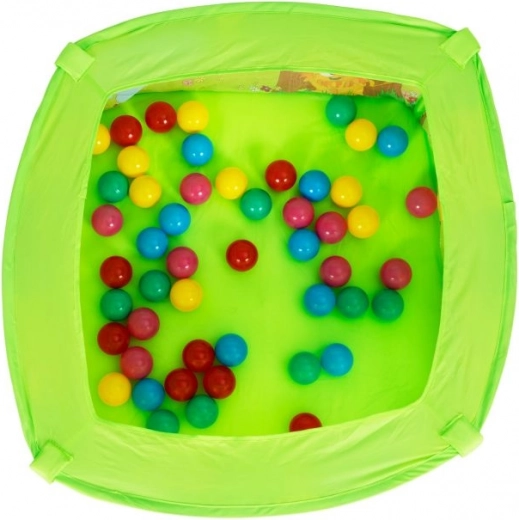 Diversión colorida con 50 pelotas