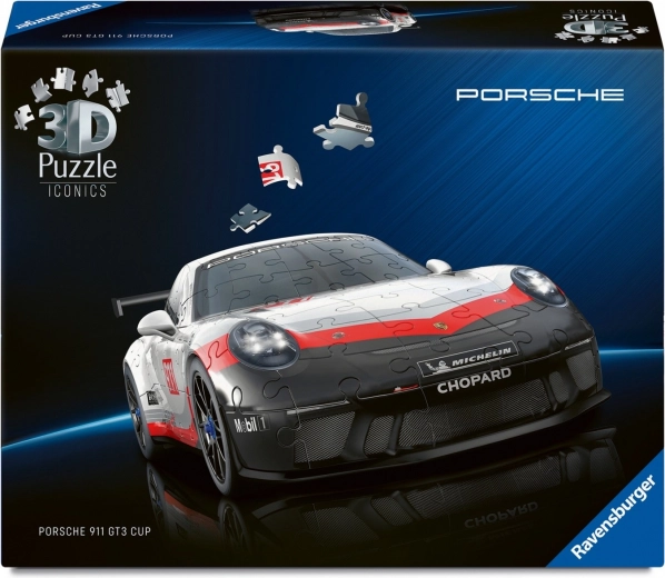 Puzzle 3D Porsche 911 GT3 Cup con ruedas funcionales