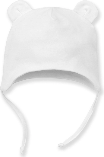 Gorro infantil Pinokio con orejitas para atar Lovely day blanco 56