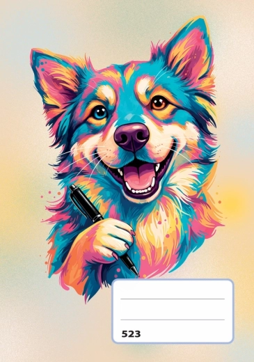 Cuaderno A5 rayado perro - 1 pieza