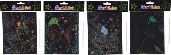 Imágenes para rascar - set creativo para niños