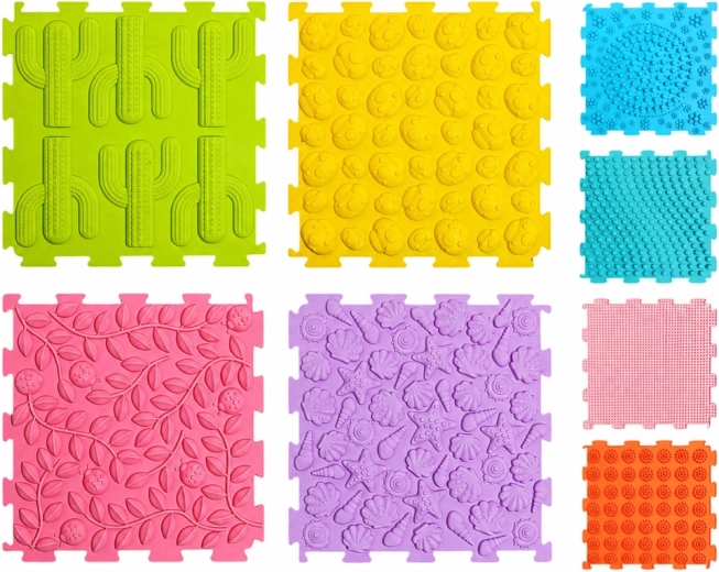 Diferentes relieves para la estimulación sensorial