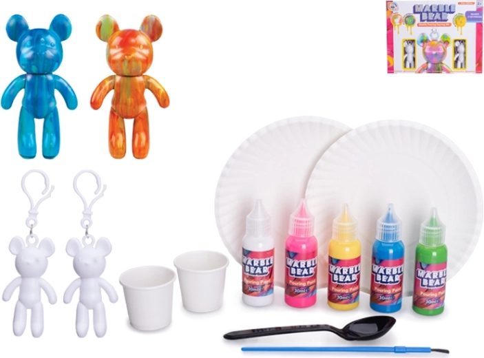 Set creativo de llaveros Osito – 2 unidades para marmoleado