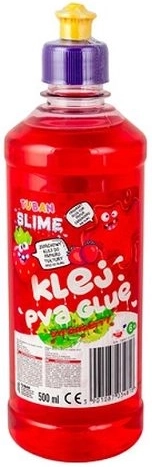 Pegamento PVA Tuban para hacer slime fresa rojo 500 ml