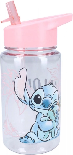 Botella de plástico Vadobag Lilo y Stitch con pajita 600 ml - 1 pieza