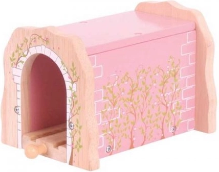 Túnel ferroviario de madera rosa BIGJIGS RAIL