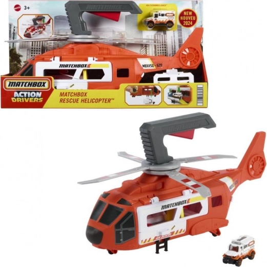 Helicóptero para acción de rescate Matchbox Action Drivers