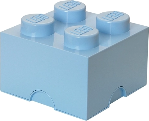 Caja de almacenamiento LEGO 4 azul claro