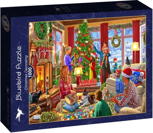 Puzzle Bluebird Decoración del árbol de Navidad 1000 piezas