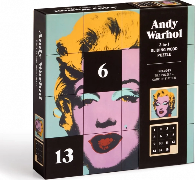 Puzle deslizante de madera Andy Warhol: Marilyn