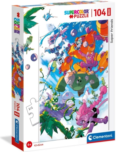 Puzzle CLEMENTONI Super Friends! MAXI 104 piezas