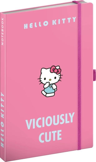 Cuaderno rayado Hello Kitty, 13 × 21 cm