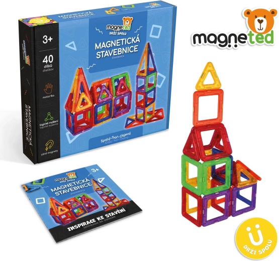 Juego de construcción magnético Magneted, 40 piezas