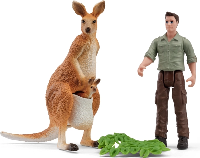 Schleich excursión con ranger para canguros - 1 pieza