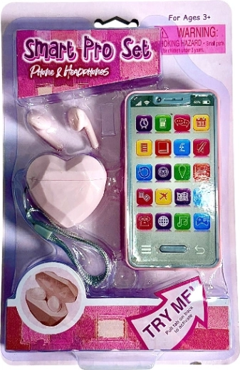 Smartphone interactivo infantil con auriculares y sonido