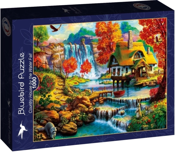 Puzzle Bluebird Casa rural junto a la cascada 1000 piezas