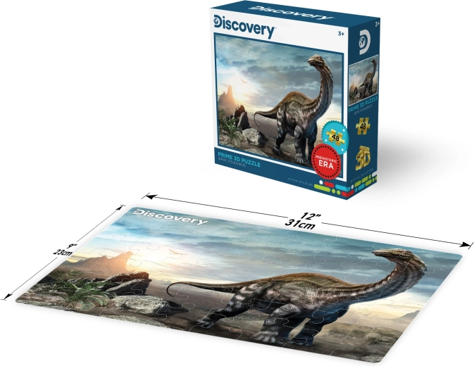 Puzzle 3D Apatosaurus 48 piezas