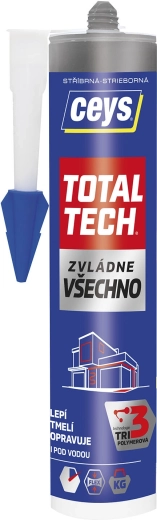 Adhesivo y sellador universal 290 ml CEYS Total Tech plateado