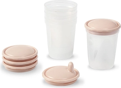 Porciones prácticas de 200 ml y diseño apilable