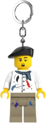 Llavero luminoso LEGO – minifigura Pintor con luz LED
