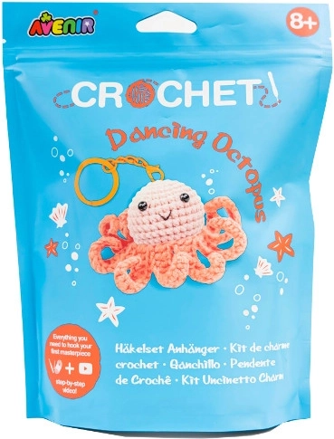 Crea tu propio llavero tejido a ganchillo Pulpo bailarín