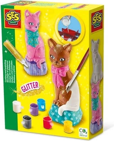 SES moldes de yeso y pinturas gato
