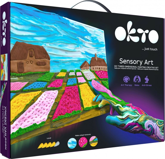 OKTO SENSOTY ART set artístico Parterres florales en Holanda 30 × 40 cm