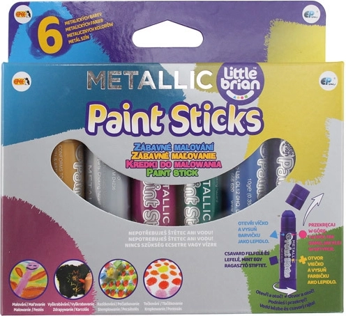 Little Brian paint sticks colores metálicos - 1 unidad