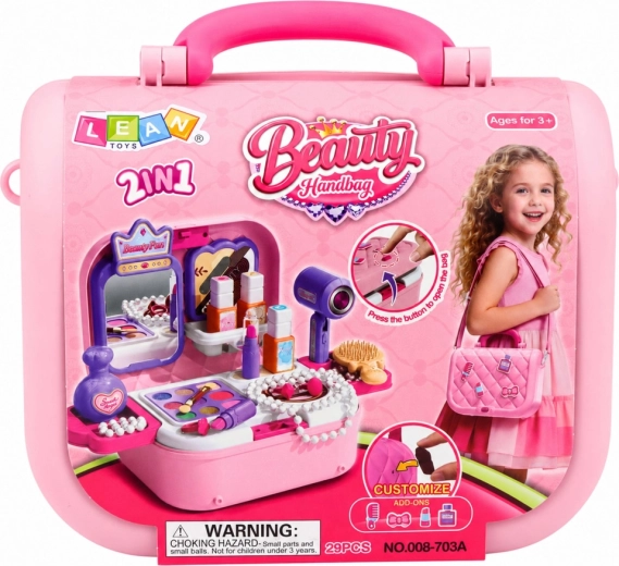 Maletín 2 en 1: salón de belleza portátil
