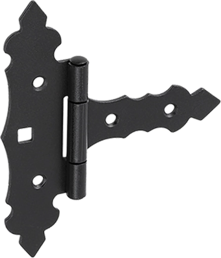 Bisagra decorativa negra 75 × 35 × 130 × 2 mm