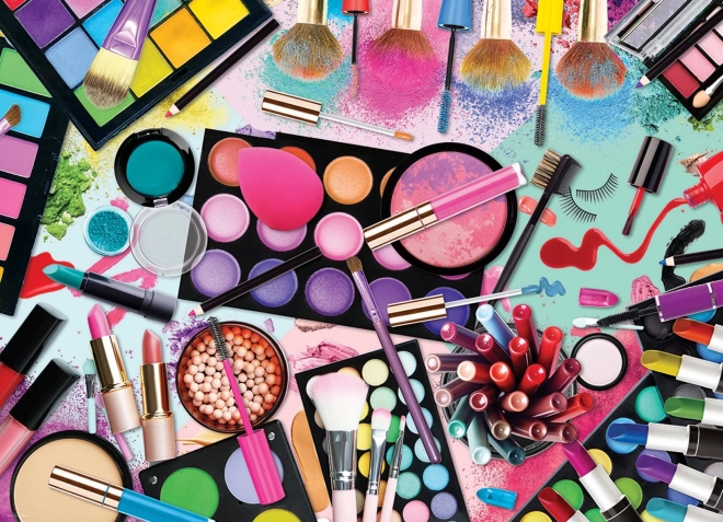 Puzzle Paleta de colores: Maquillaje 1000 piezas