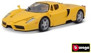 Modelo amarillo Bburago Ferrari Enzo a escala 1:24
