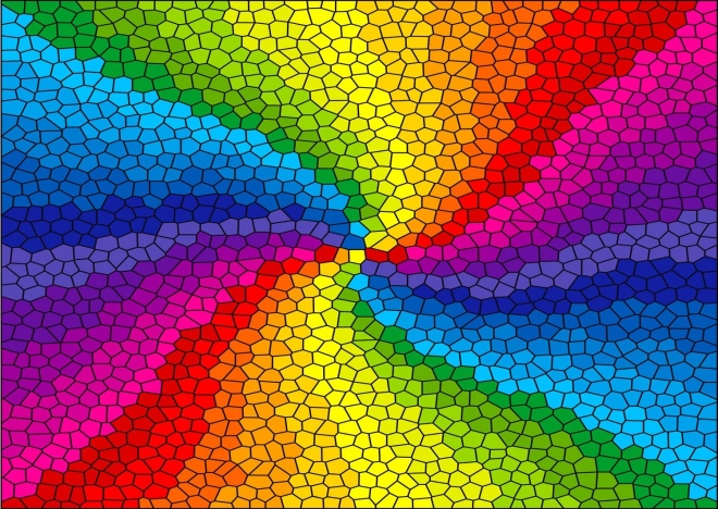 Puzzle Vidriera explosión arcoíris 1000 piezas