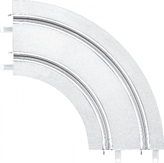 Curva 1/90° nieve/hielo para pistas Carrera GO!!!, GO!!! Plus y Digital 143 (2 uds.)
