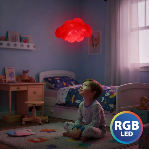 Lámpara mágica en forma de nube con 16 LED RGB