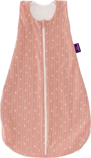 Saco de dormir Träumeland GOTS Liebmich Blätter rosa 110
