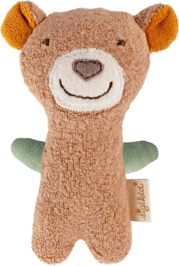 Sigikid primer peluche de apego osito con sonajero